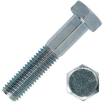 Болт шестигранный М6х70 мм DIN 931 класс 5.8 оцинкованная сталь