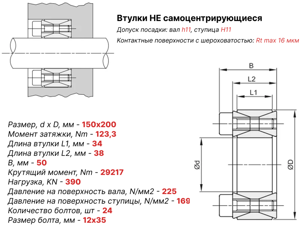 Чертеж втулка зажимная ВК40 150х200 Чертеж втулка зажимная ВК40 150х200